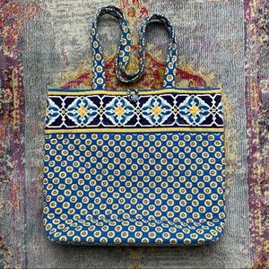 Vera Bradley Tote in Riviera Blue